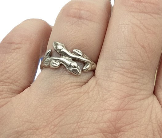 Sterling Silver Oak Branch Rings