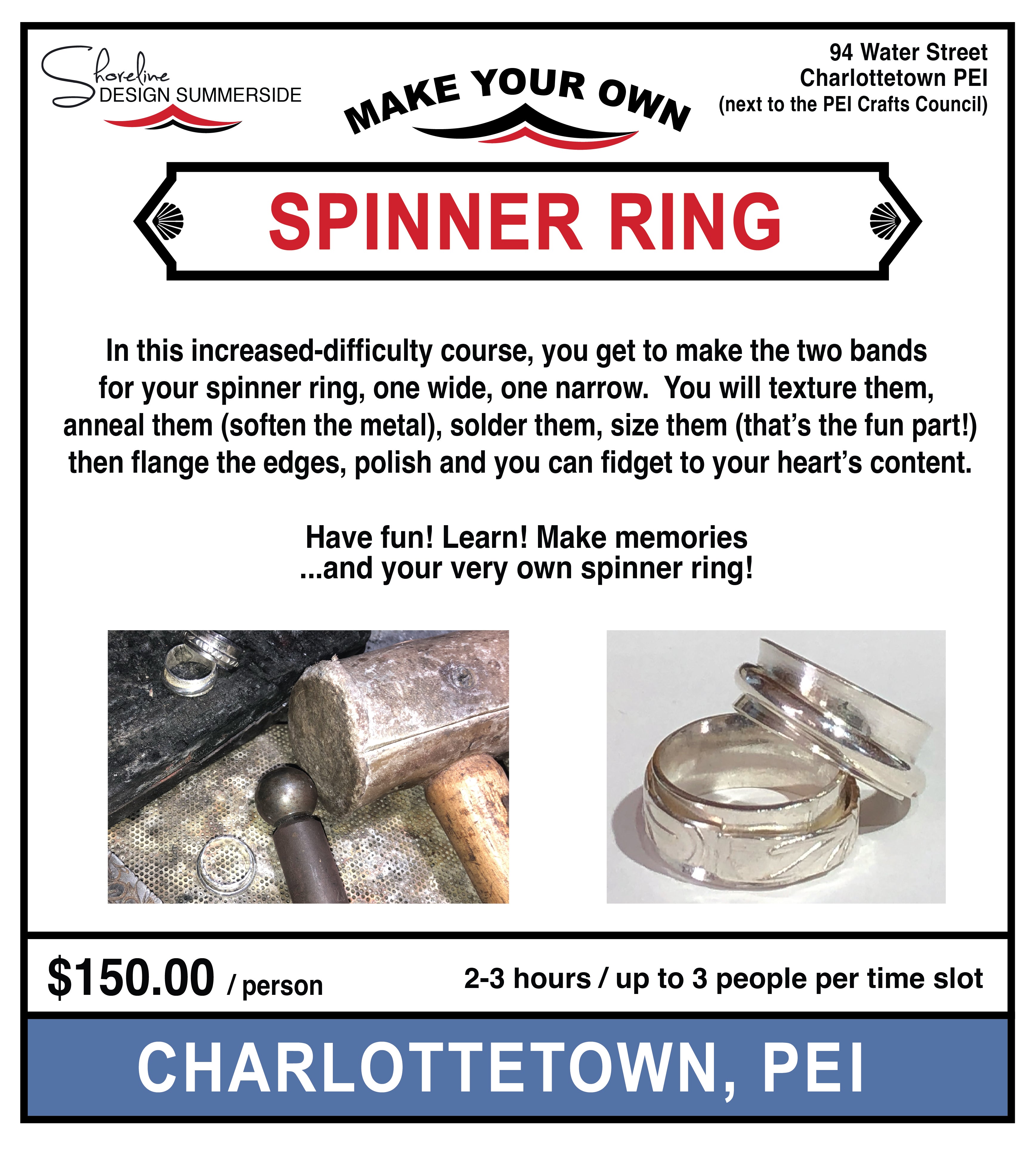 Make Your Own Spinner Ring - Charlottetown