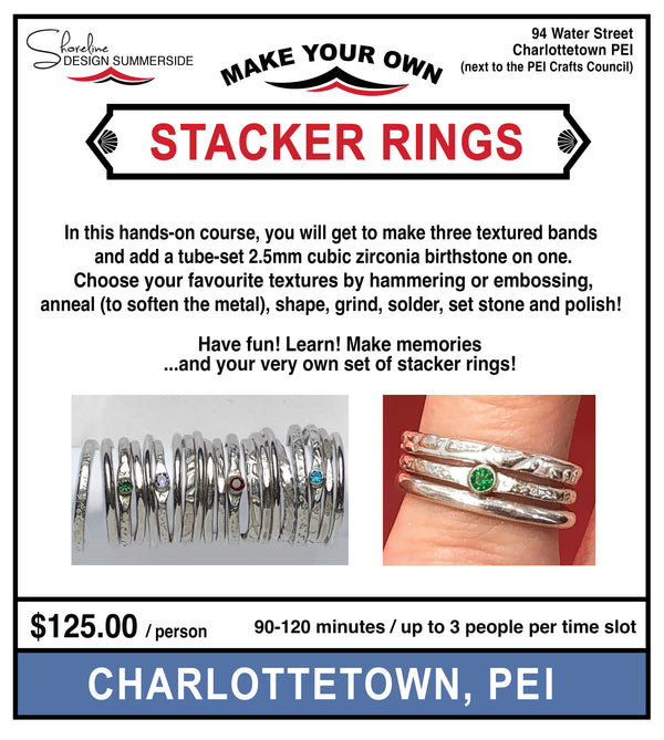 Make Your Own Stacker Rings - Charlottetown