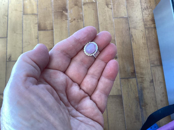 Kunzite Sterling Silver Ring (1)