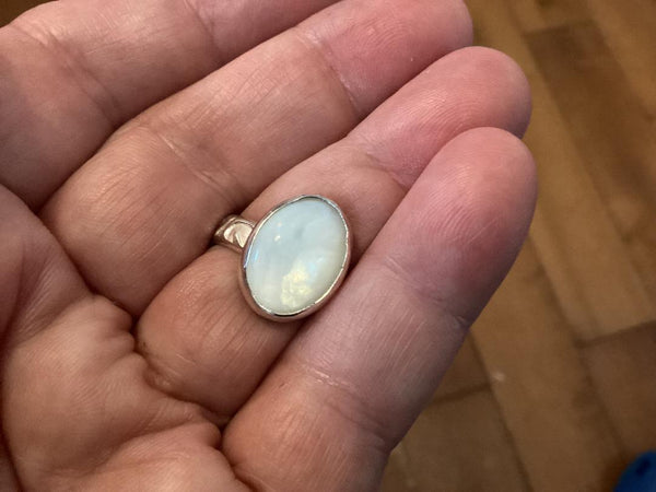 MOONSTONE STERLING SILVER RING (1)
