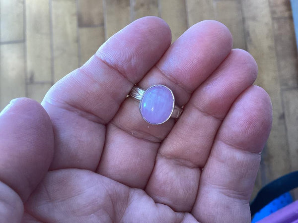 Kunzite Sterling Silver Ring (2)