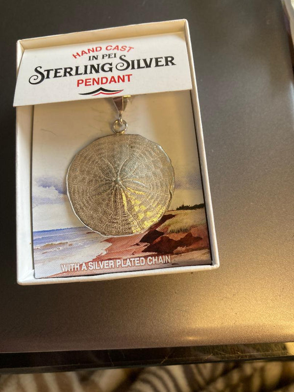 Sterling Silver Sandollar Pendant (Medium)