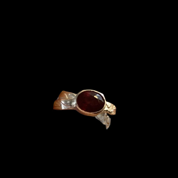 Sterling Silver Natural Ruby Ring (1) 7 1/2