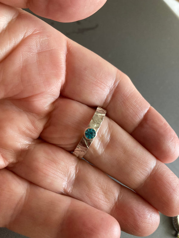 Birthstone  Ring Band Style 2 (available in all birthstones)