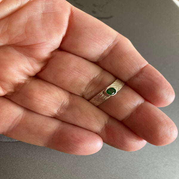 Birthstone  Ring Band Style 4 (available in all birthstones)