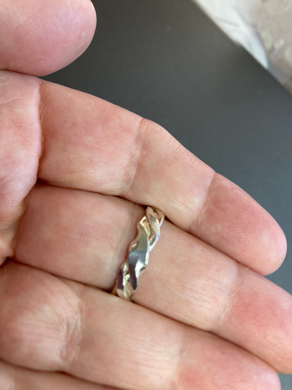 Sterling Silver Twisted Ring Band