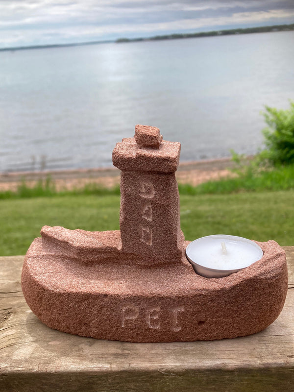 Lighthouse Sandstone Candle Holder (sample 2)