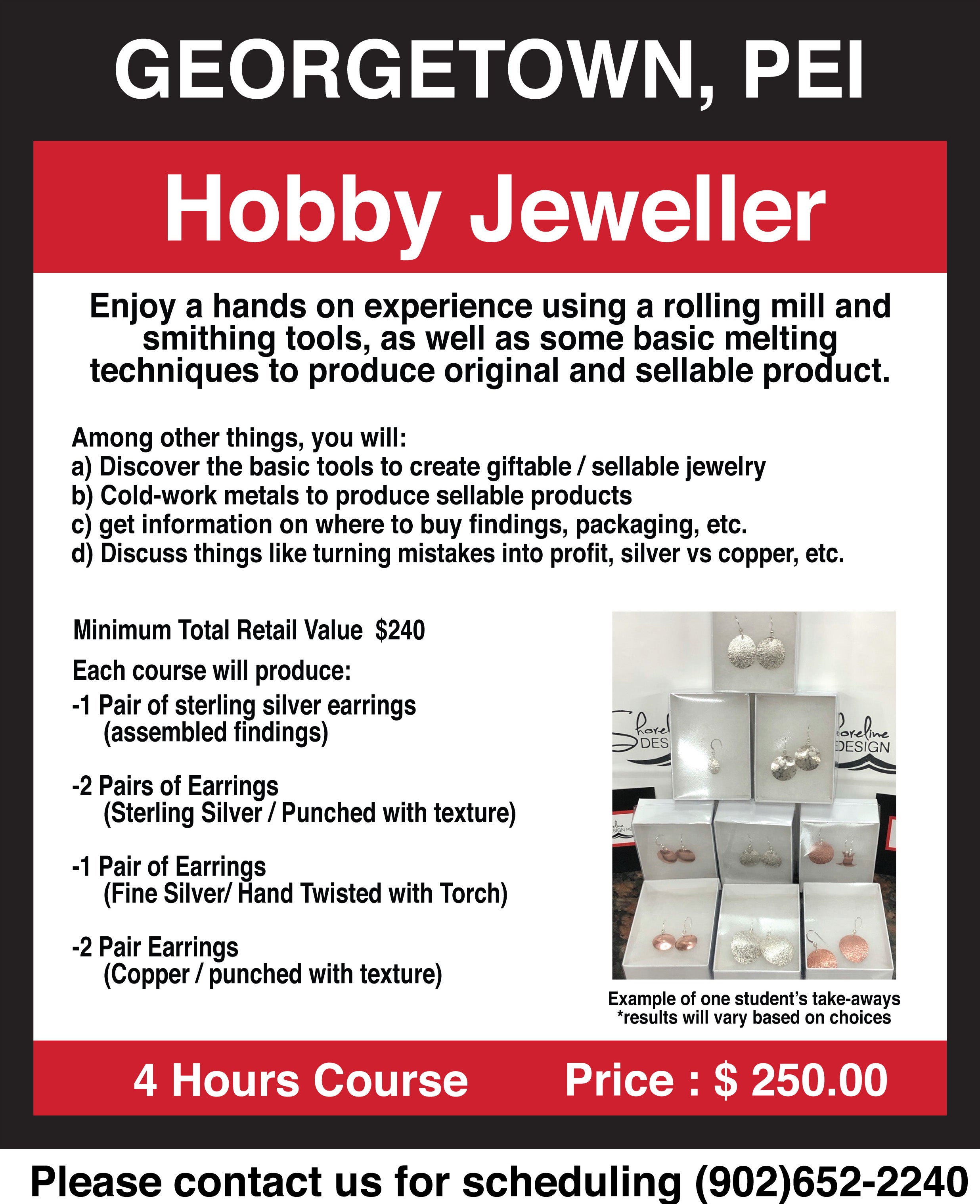 Half-Day Hobby Jeweller course