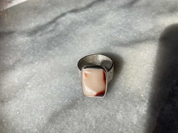 Mookaite Sterling Silver ring (2) size 8 1/4 -10 1/4