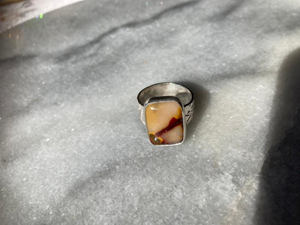 Mookaite Sterling Silver ring (3)size 8 1/2
