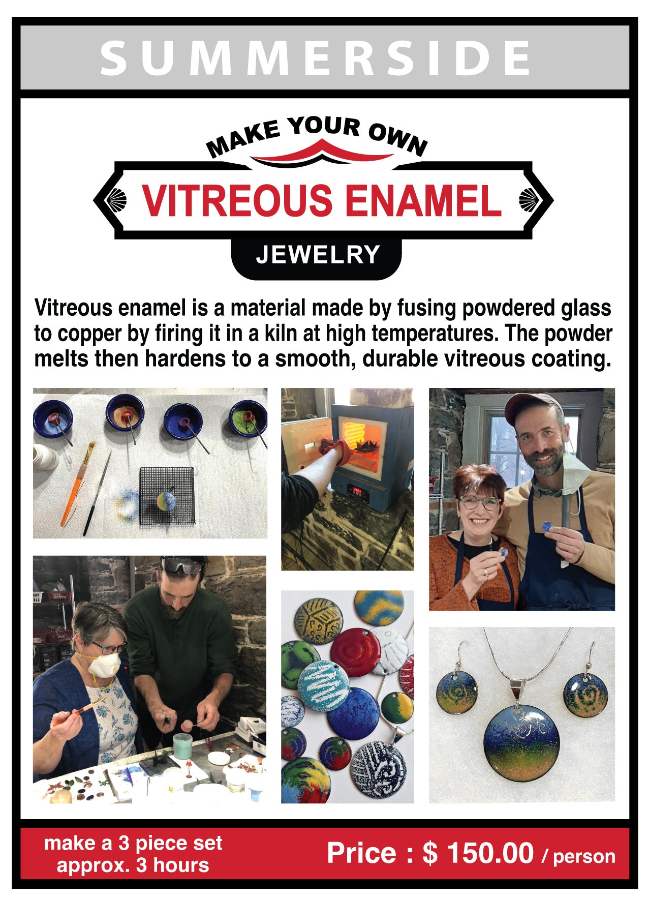 Make Your Own Vitreous Enamel 3pc Set - Summerside October 2024