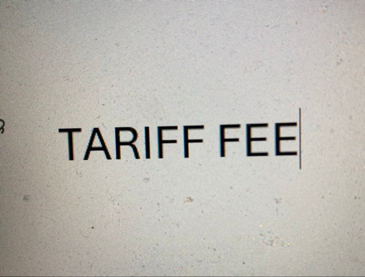TARRIF FEE
