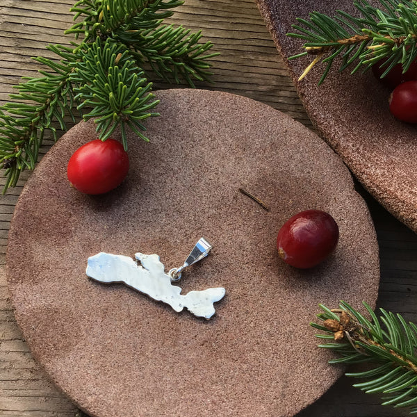 Nova Scotia map pendant