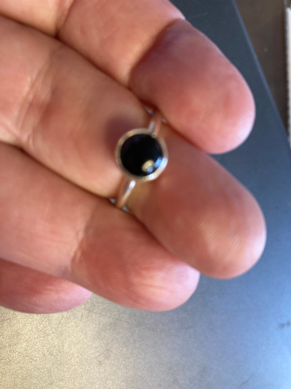 Black Onyx Sterling Silver Ring