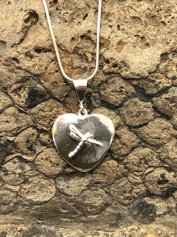 Heart with Dragonfly