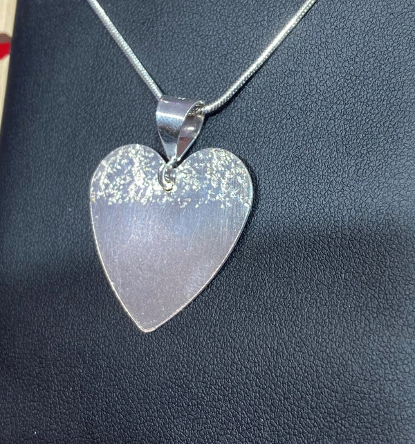 Sterling Silver Heart(sand imprint)