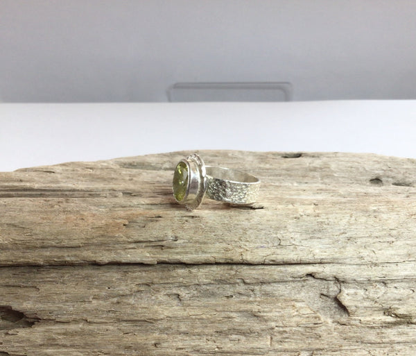 Peridot Sterling Silver Ring