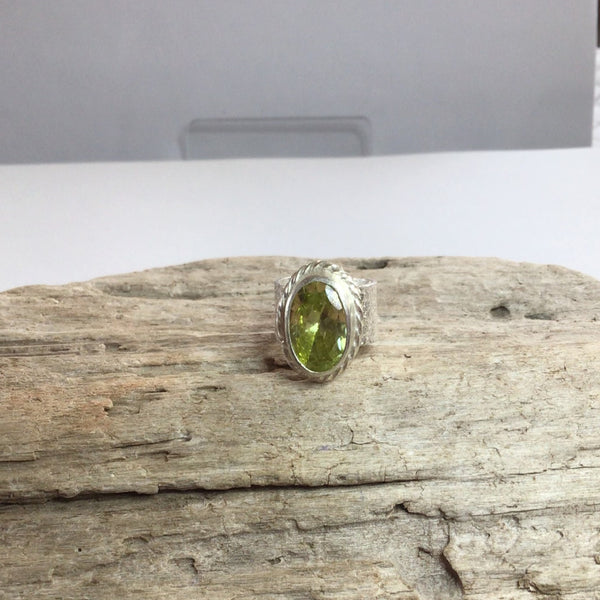 Peridot Sterling Silver Ring