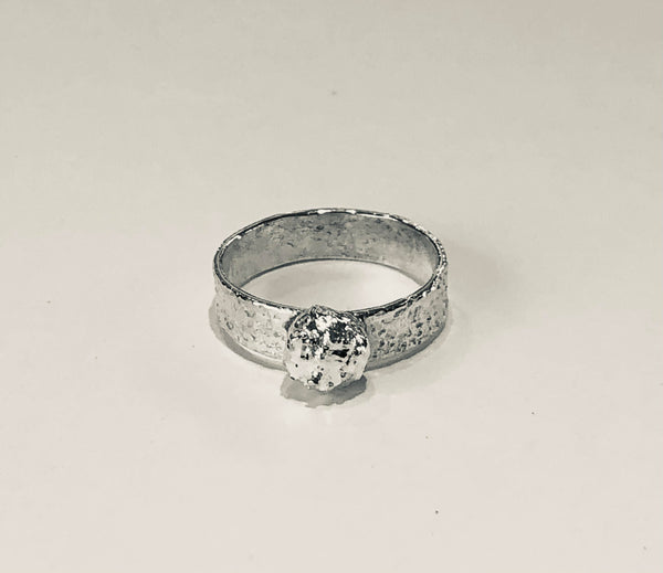 Sterling silver ring band