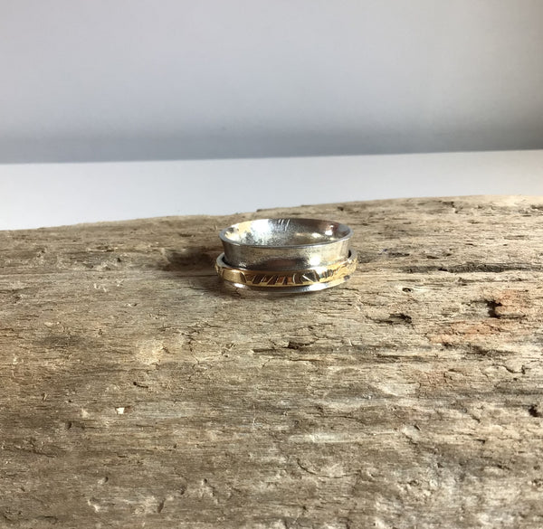Sterling Silver Spinner Ring (style 11)