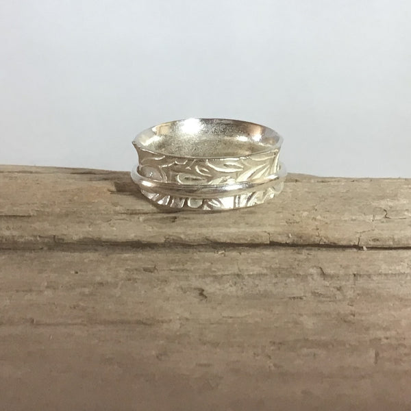 Sterling Silver Spinner Ring (style 8)
