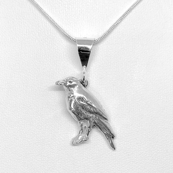 Sterling Silver Raven pendant