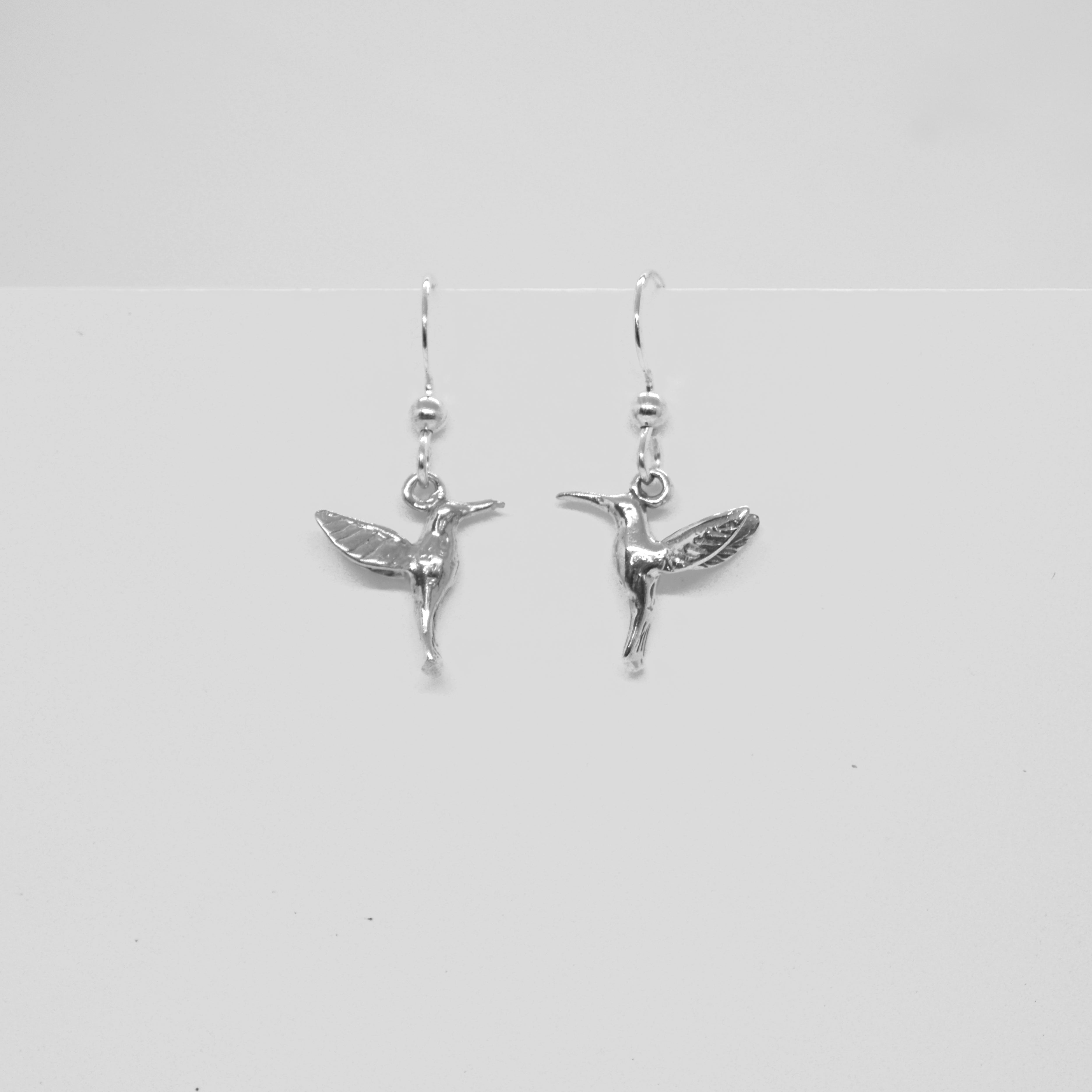 Sterling Silver Hummingbird earrings (small)