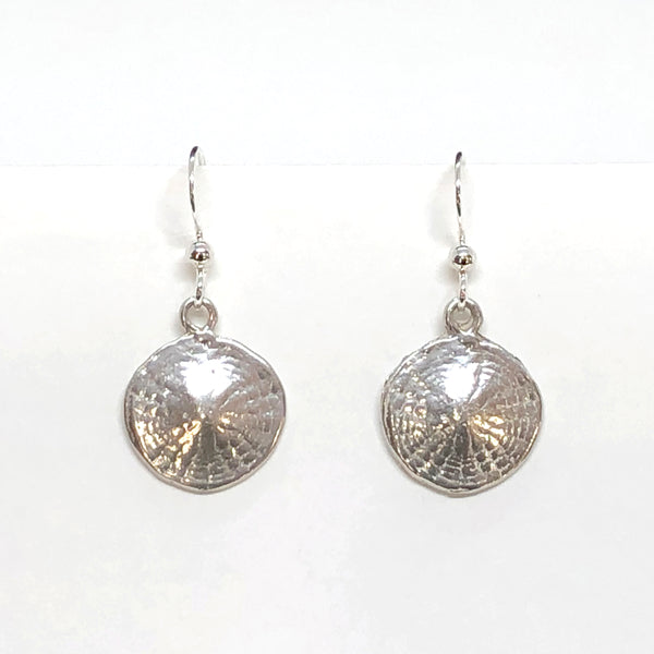 Sterling Silver Sand Dollar Earrings (small)