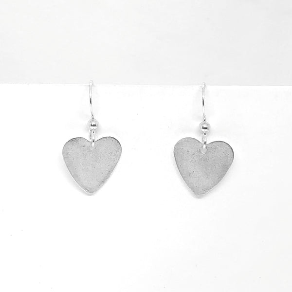 Textured Heart Earrings