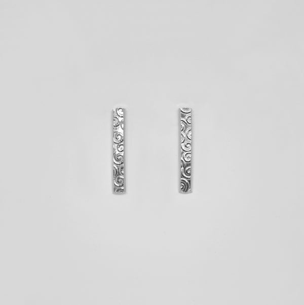 Swirly Stick Earrings (studs)
