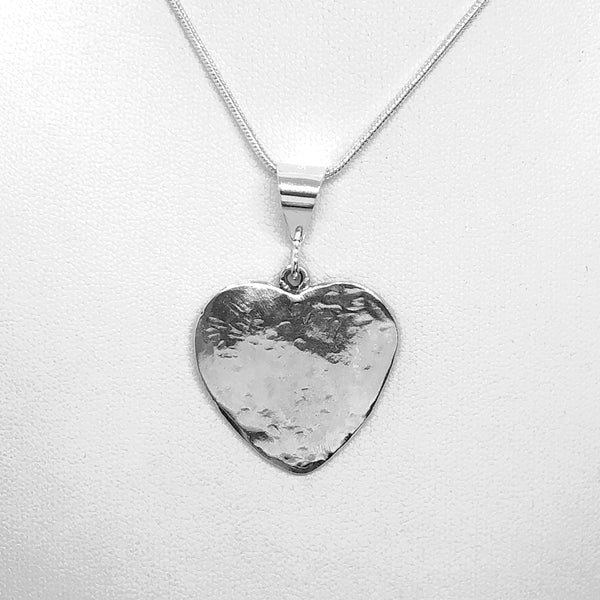Hammered Heart Pendant