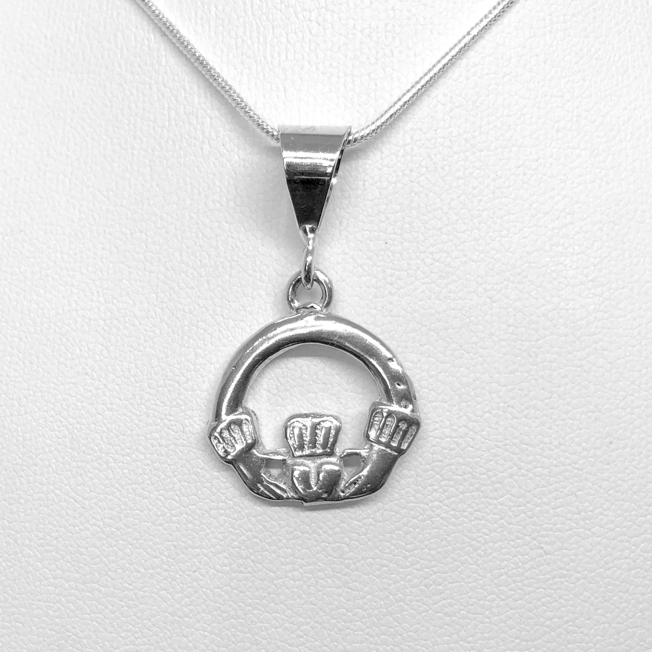 Sterling Claddagh Pendant (small)