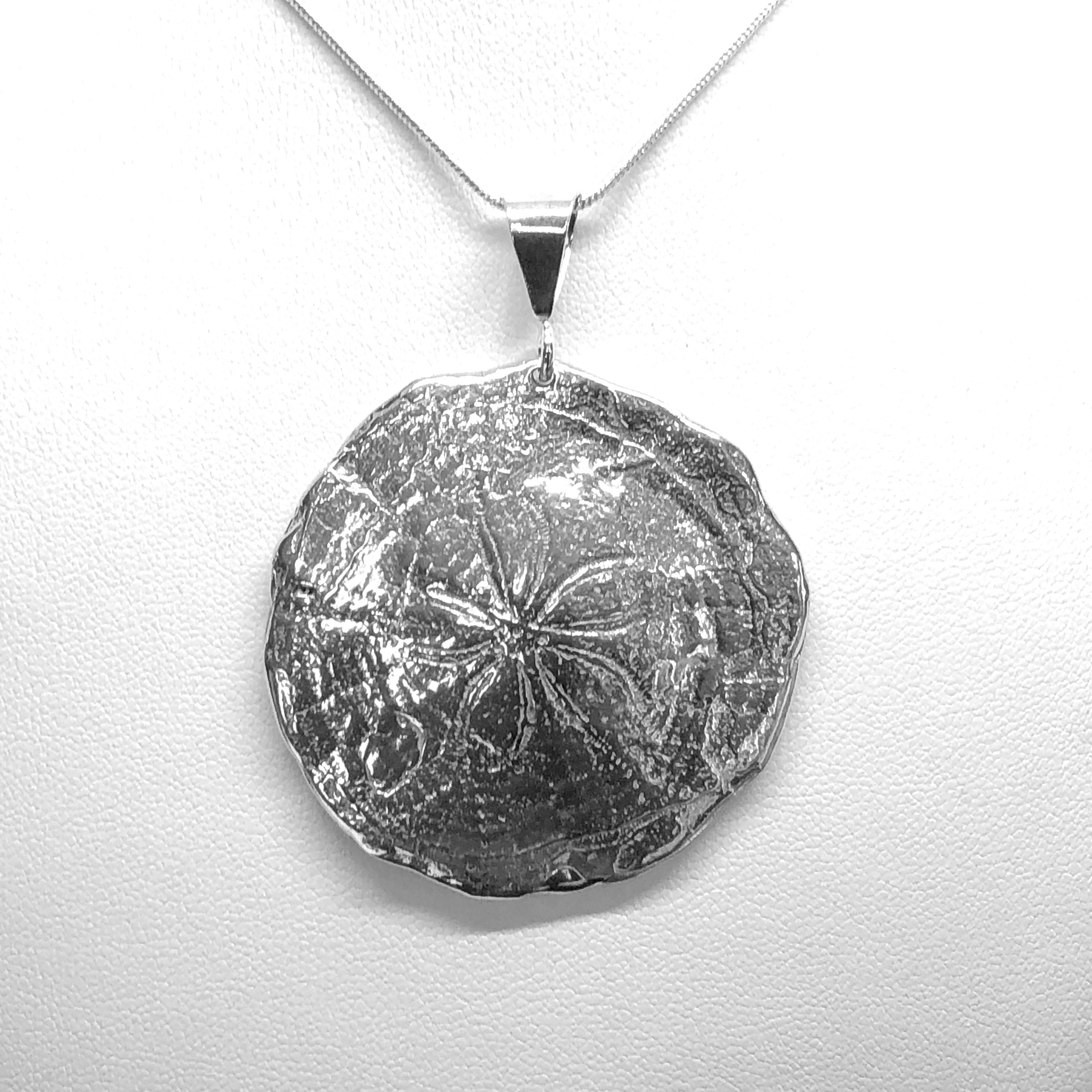 Sterling Silver Sand Dollar Pendant (large)