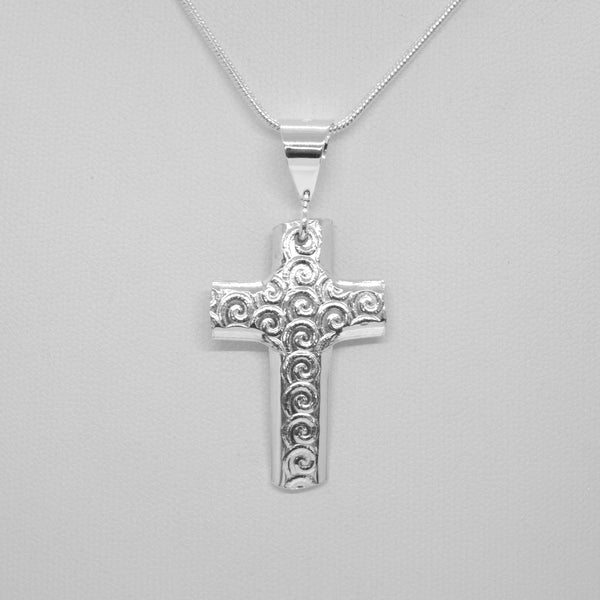 Cross (with embossed swirl texture)