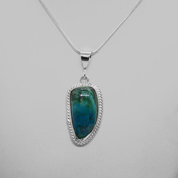 Sterling Silver Chrysocolla pendant
