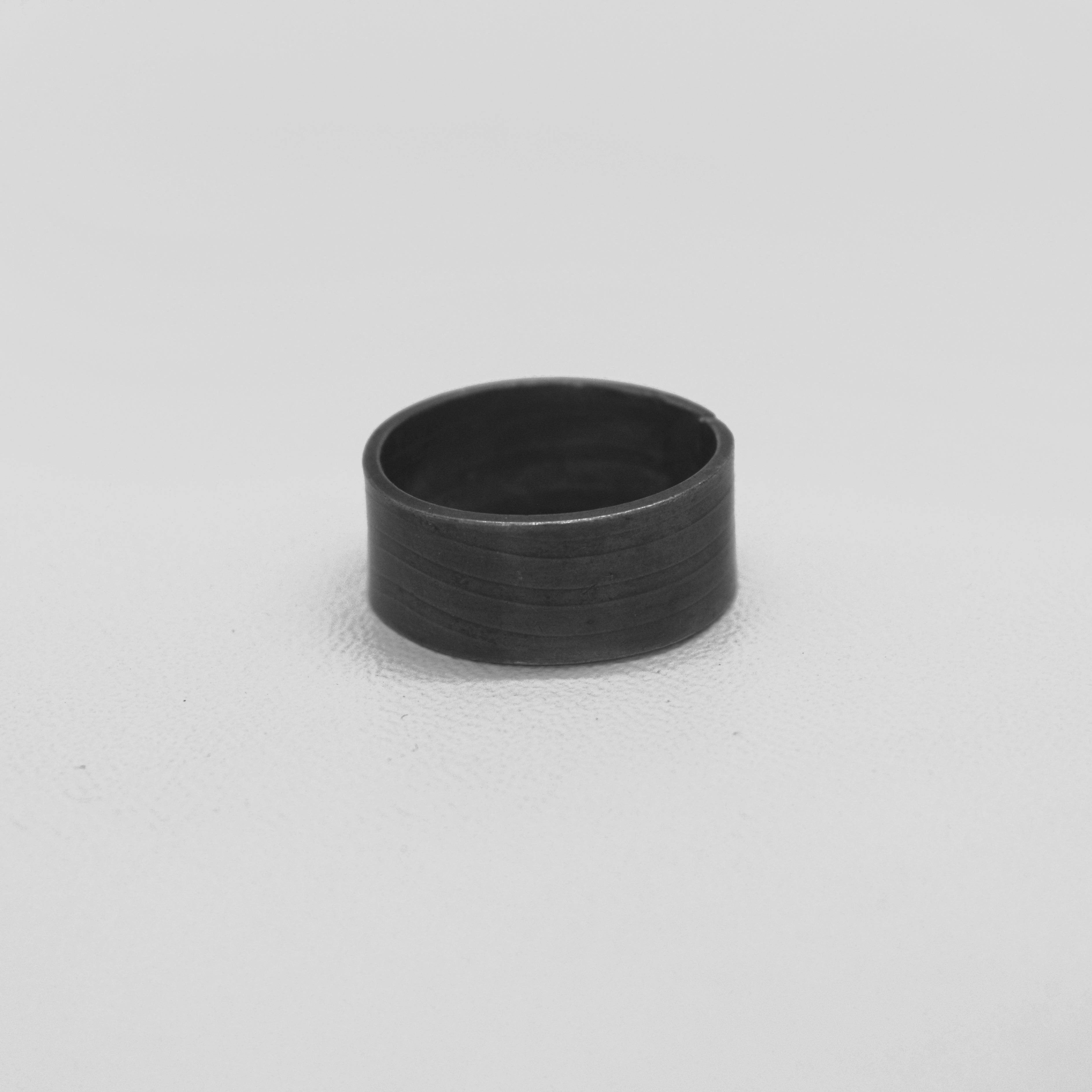 Blackened Silver Wide Band