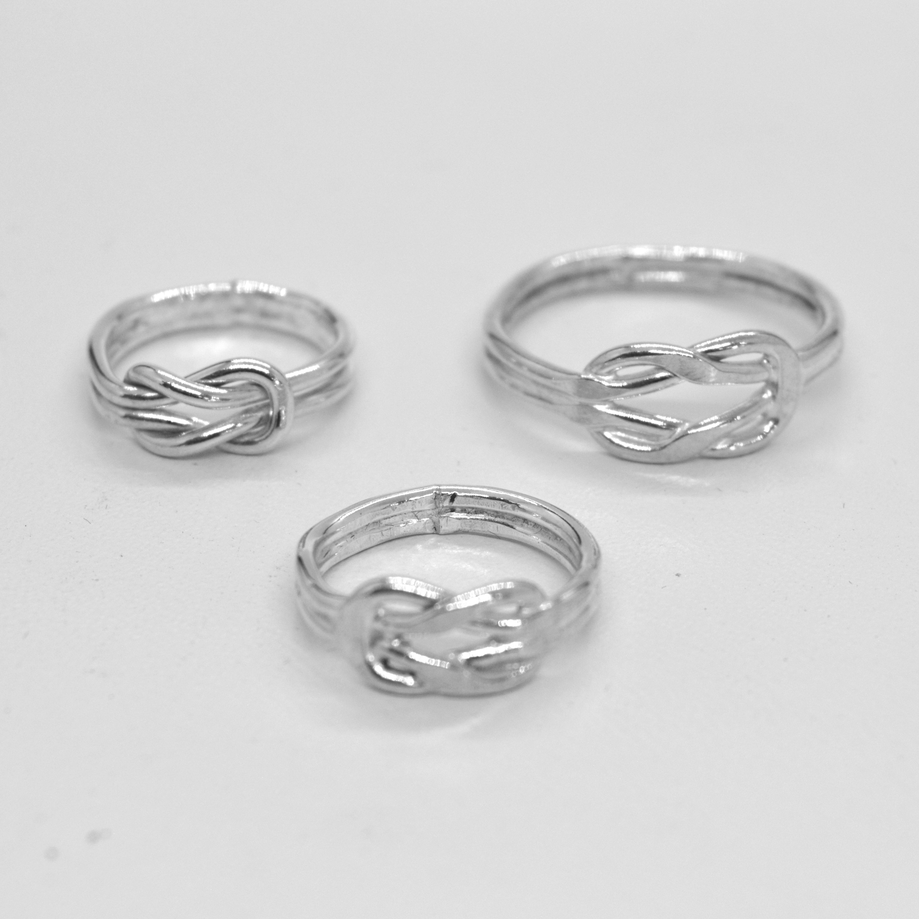 Sterling Silver Double Sailers Knot Rings