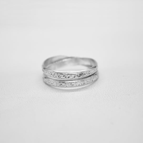 Double Sand Band Ring