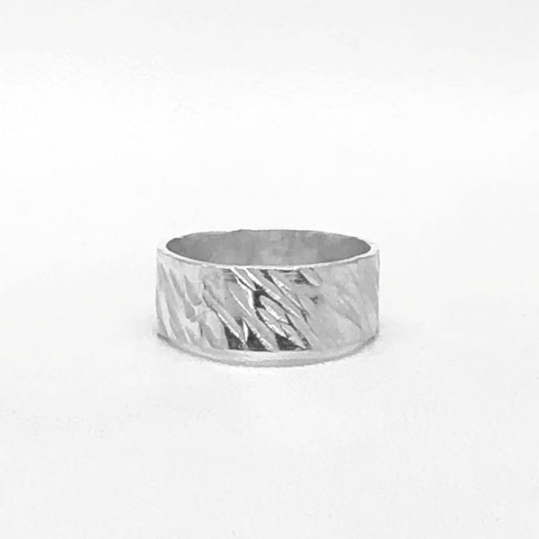 Wide Hammered Band (diagonal)