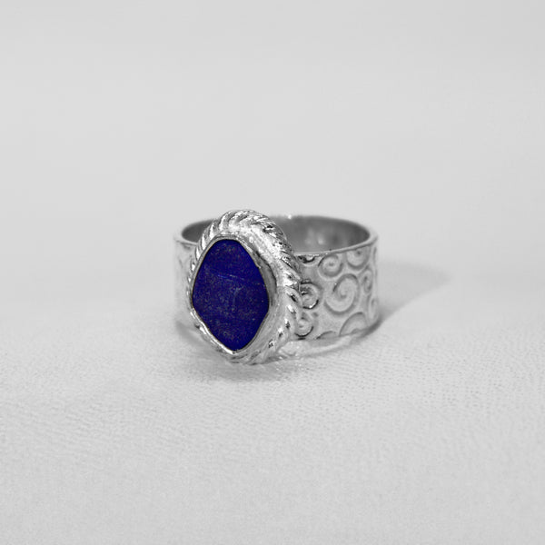Blue Seaglass Ring(sample)