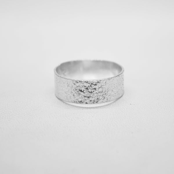 Wide Sand Band Ring