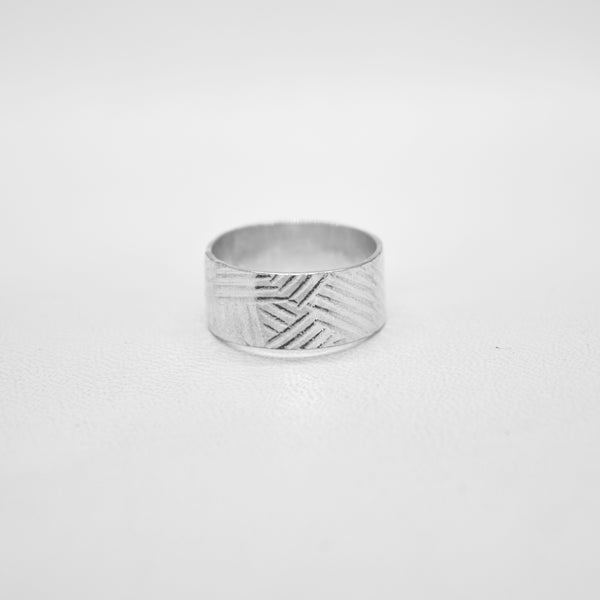 Textured Wide Band Ring